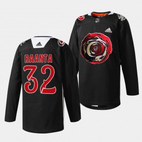 Carolina Hurricanes 2024 Black Excellence Antti Raanta #32 Black Jersey Limited Edition