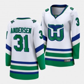 Frederik Andersen Carolina Hurricanes Whalers Women Premier Breakaway 31 Jersey