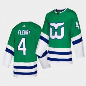 Haydn Fleury #4 Hurricanes Whalers Night Adidas Green Jersey