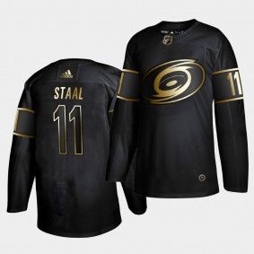 Jordan Staal #11 Hurricanes Golden Edition Black Authentic Jersey